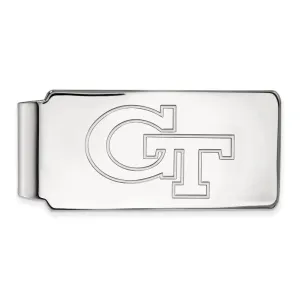 14k White Gold Georgia Institute of Technology G-T Money Clip