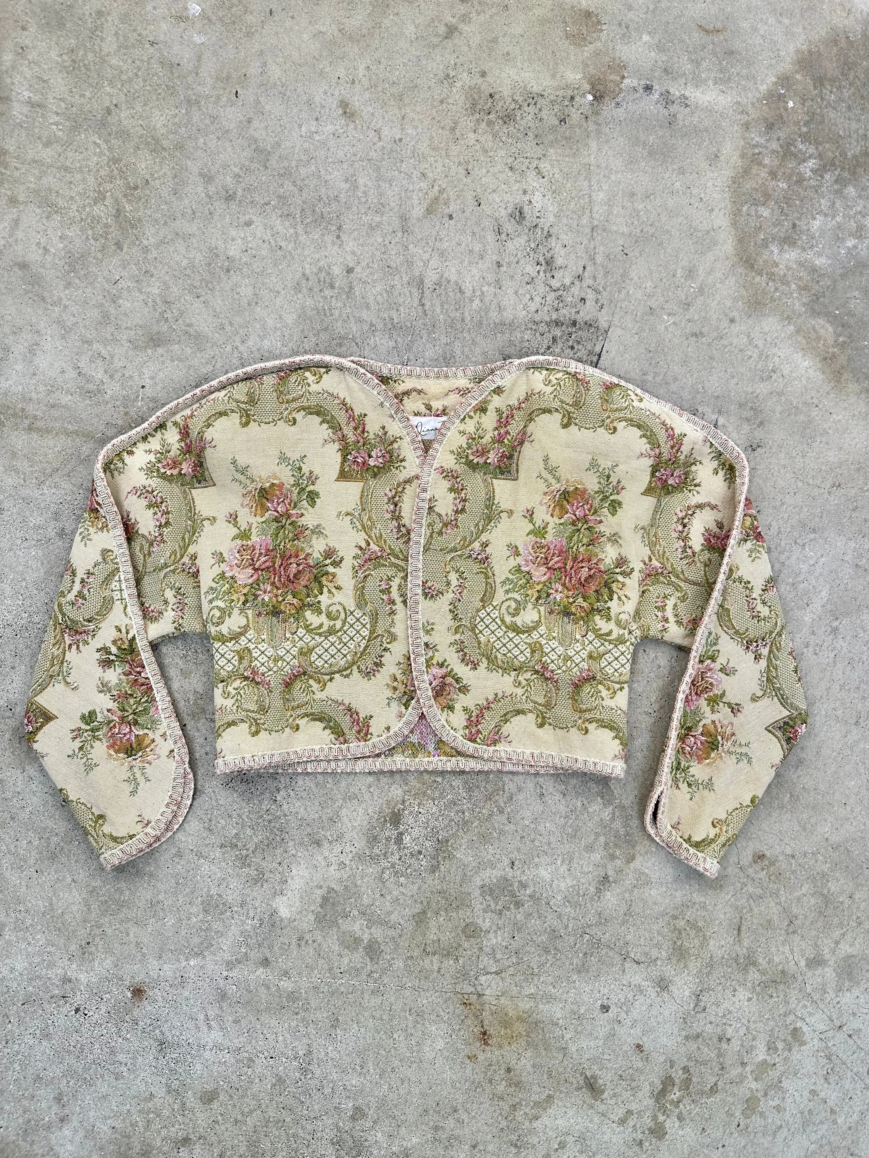 1990s Tapestry Cropped Jacket