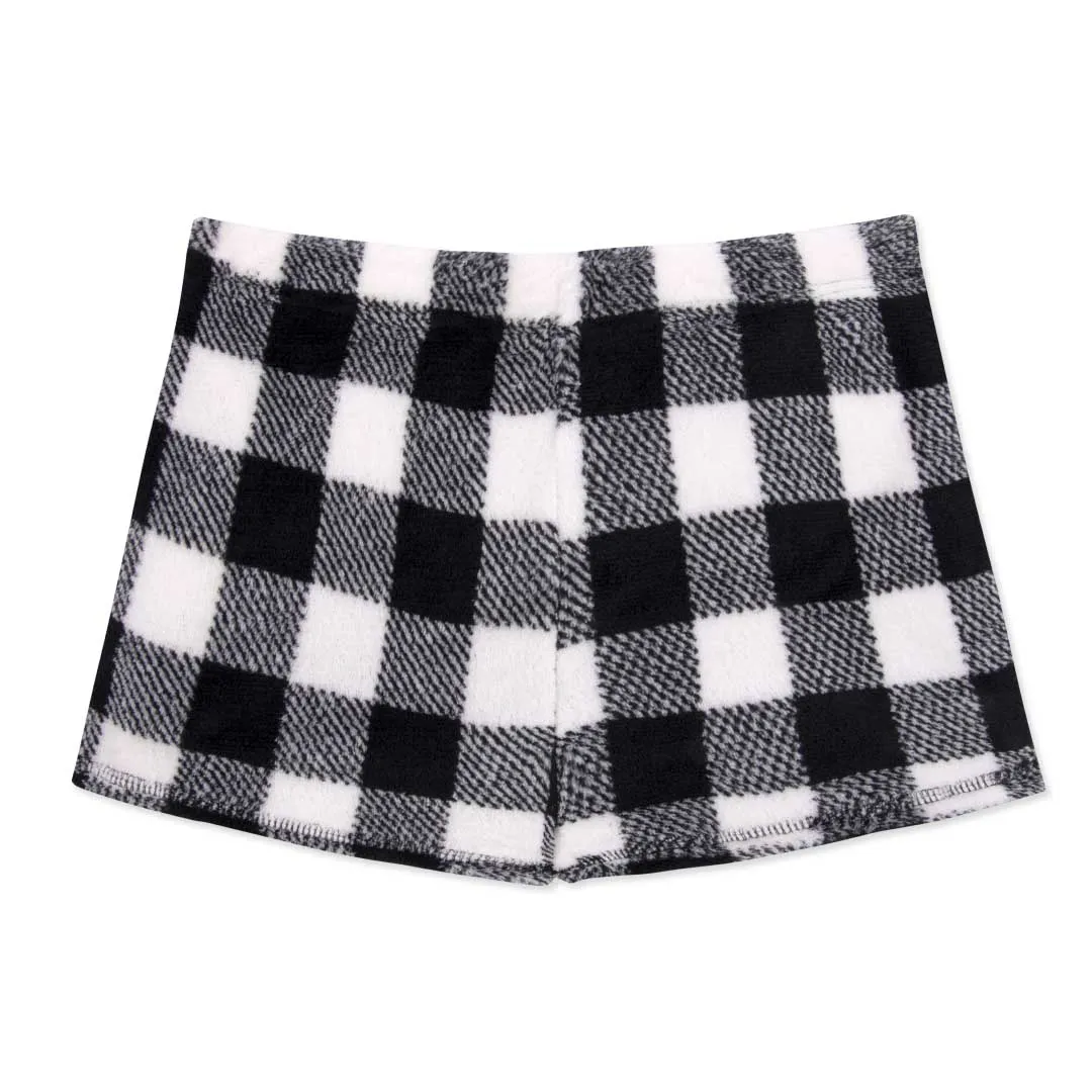 2 Pack Girls Fleece Pajama Shorts