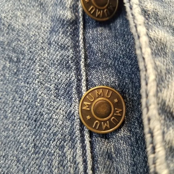 {27} Show Me Your Mumu Soho Button Up Skinnies Blue Bay Cropped Hem