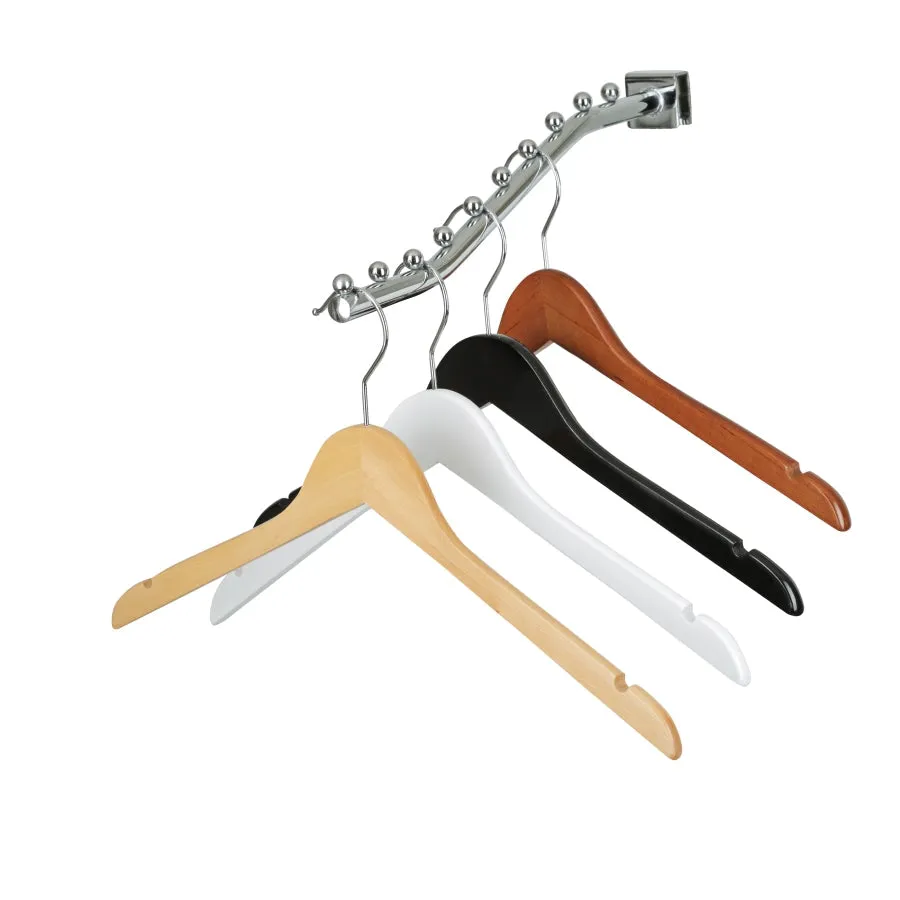 43cm Natural Wooden Coat Hanger 12mm thick Sold in Bundle of 20/50/100