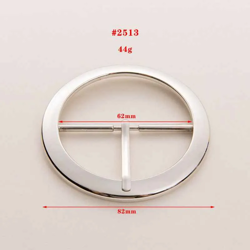 62mm Gold Silver Oversized Thickened Round Belt Buckle 20 Pack