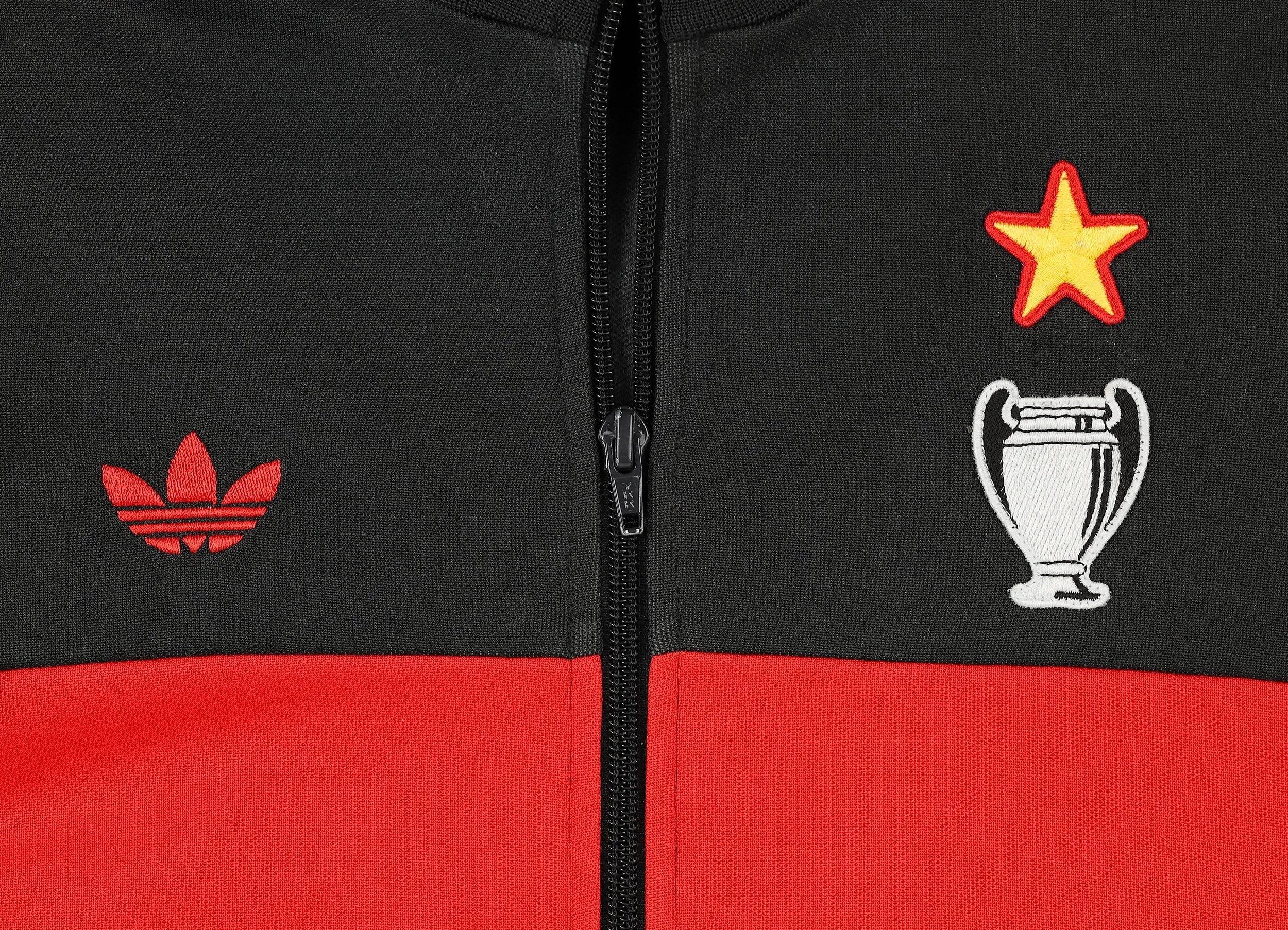 AC Milan Tracksuit Top Jacket - Black - M