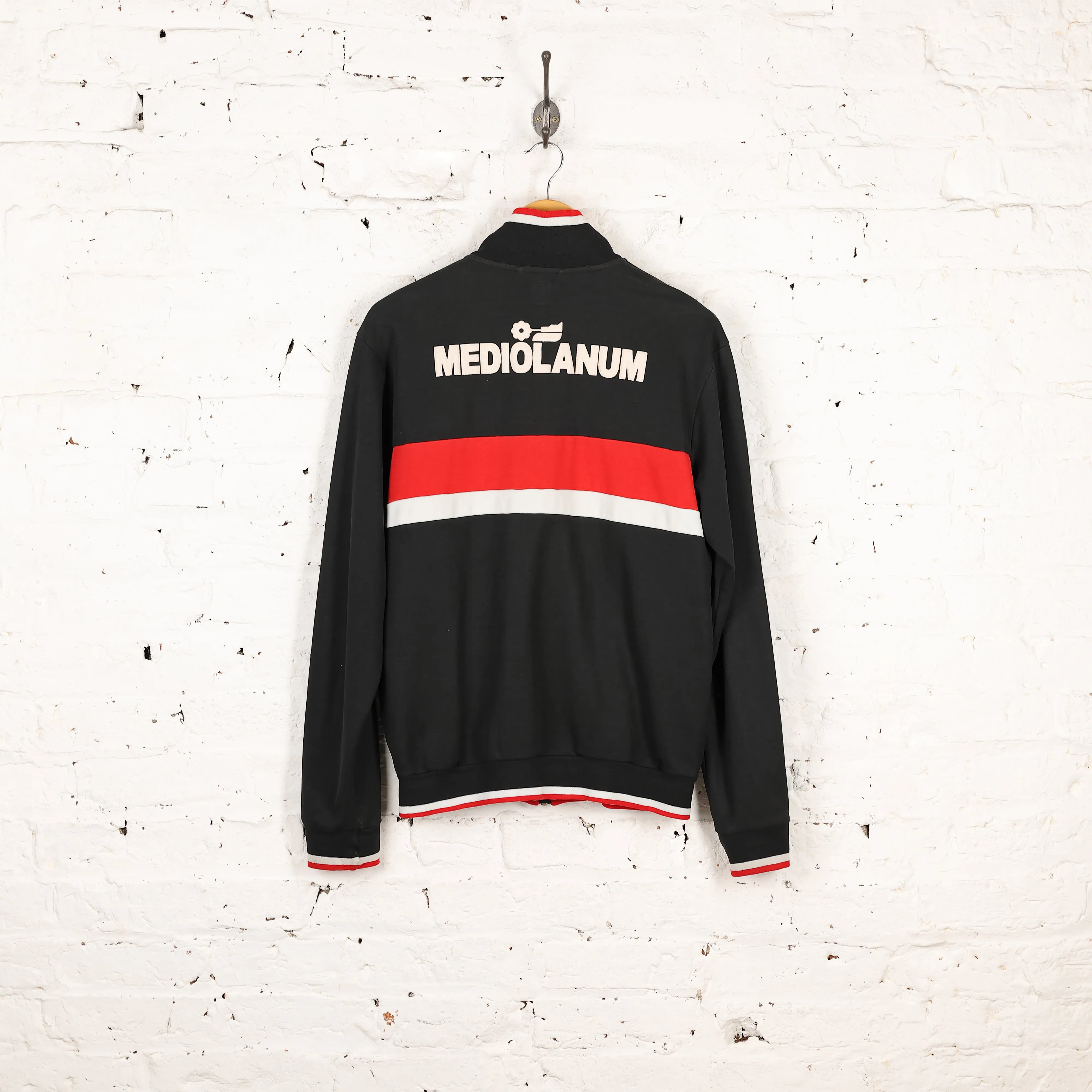 AC Milan Tracksuit Top Jacket - Black - M