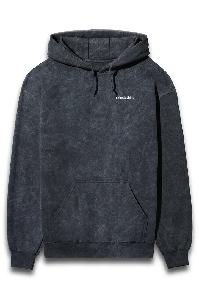ACID WASH HOODIE : UNISEX OVERSIZED