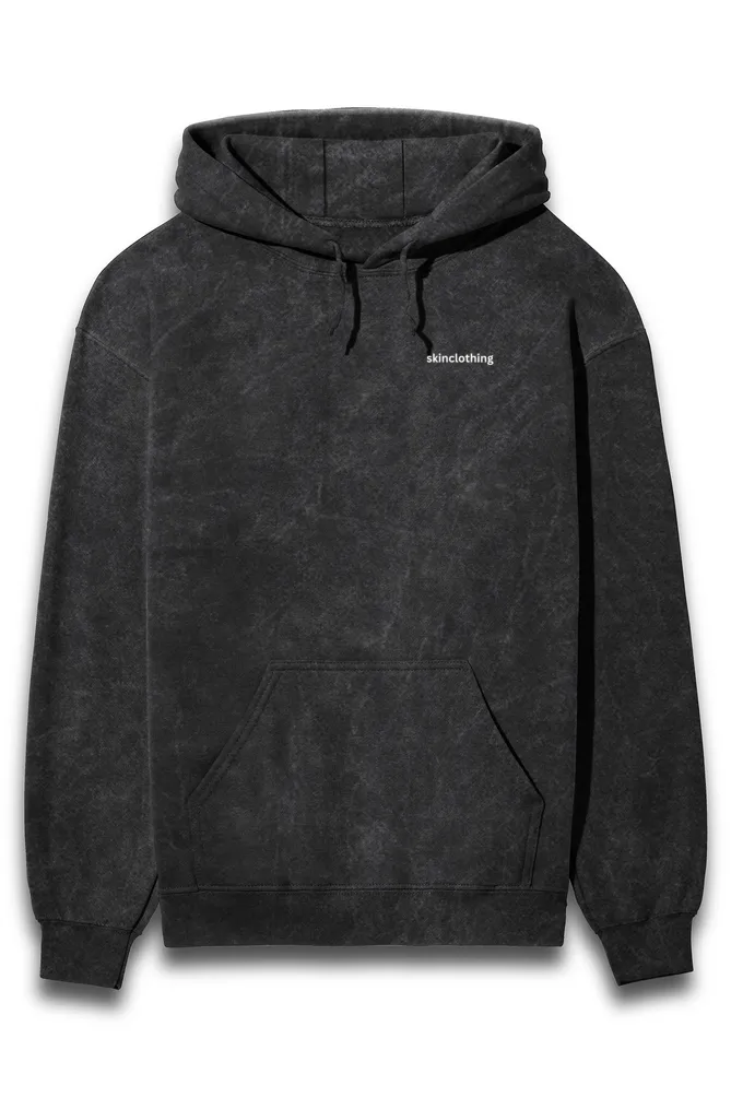 ACID WASH HOODIE : UNISEX OVERSIZED