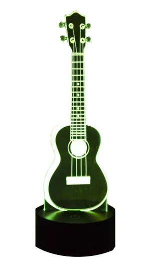 Acrylic Color Changing 3D Lamps - Ukulele
