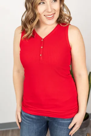 Addison Henley Tank - Red
