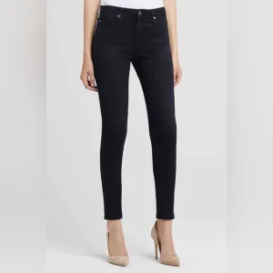 AG “Farrah” High Rise Ankle Skinny in Black size 29