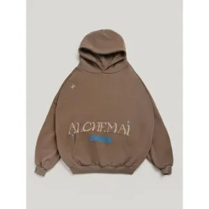 Alchemai Brown Pullover Hoodie