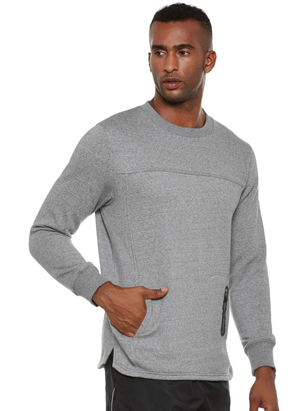 Alcis Mens Grey Sweat Shirt 311MSS261