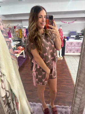 All About Bows Top: Mocha