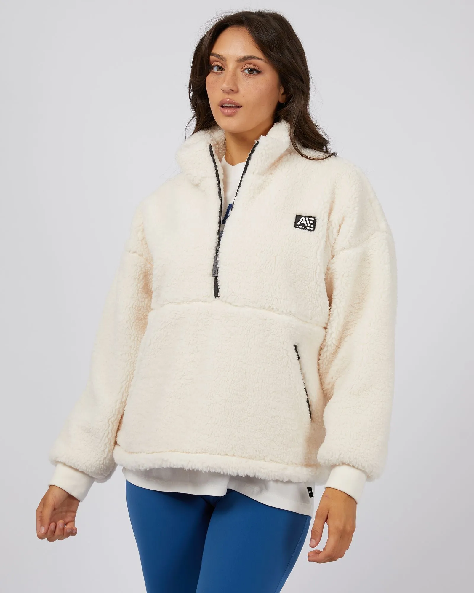 All About Eve Amara Quarter Zip Teddy