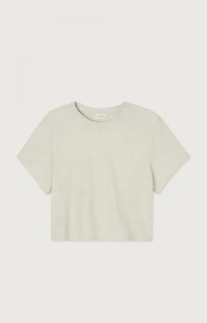 American Vintage - Ypawood Ultrasoft Crop T-Shirt (Heather Grey)