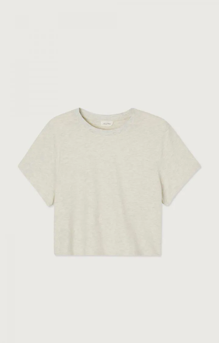 American Vintage - Ypawood Ultrasoft Crop T-Shirt (Heather Grey)