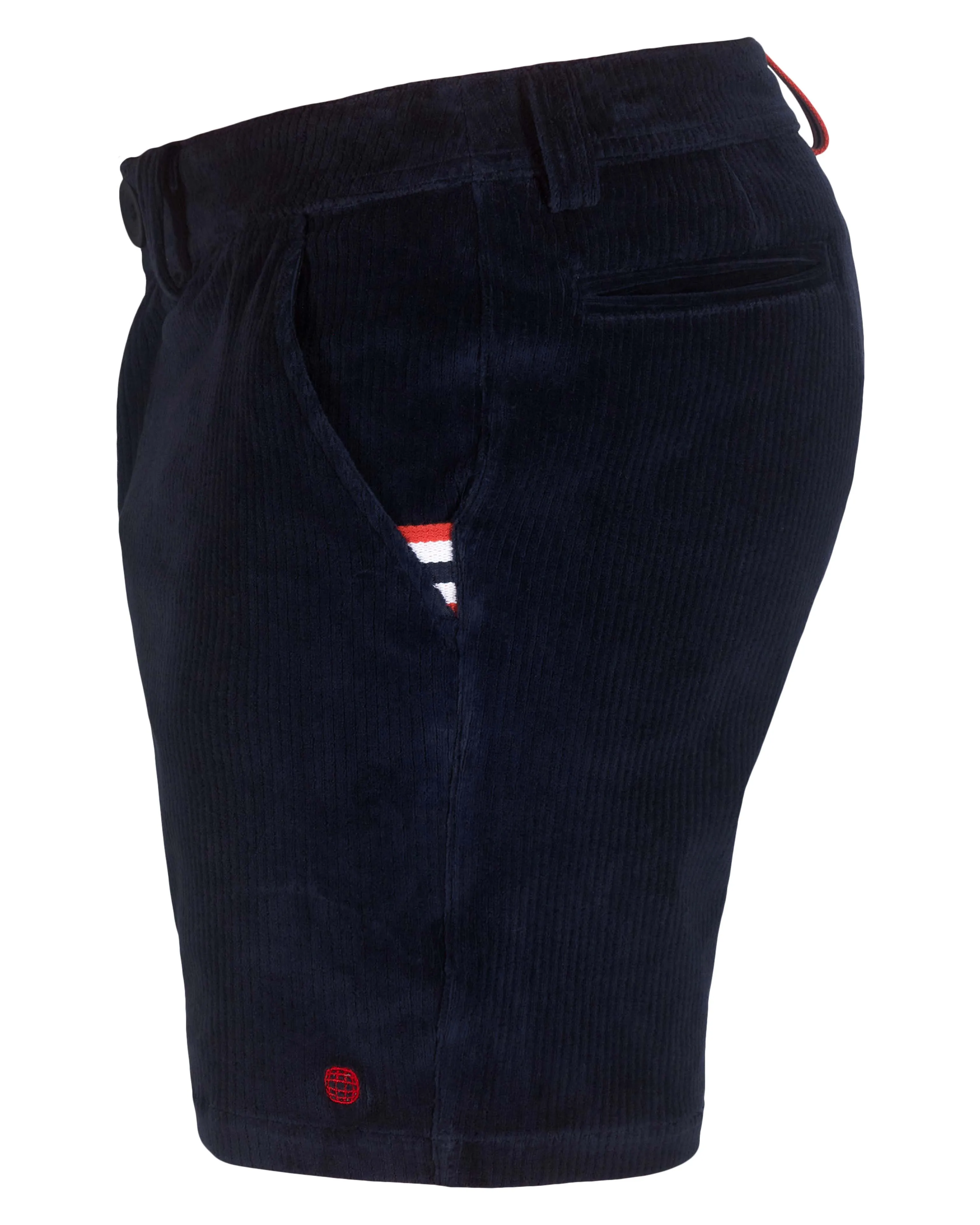 Amundsen Sports 6Incher Comfy Cord Shorts Mens Faded Navy