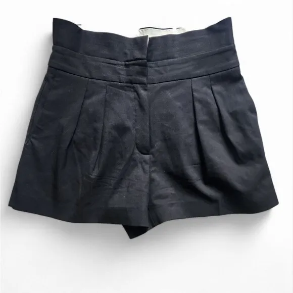 Aritzia Babaton Bureau Shorts mid-rise wool twill pleated shorts. 6