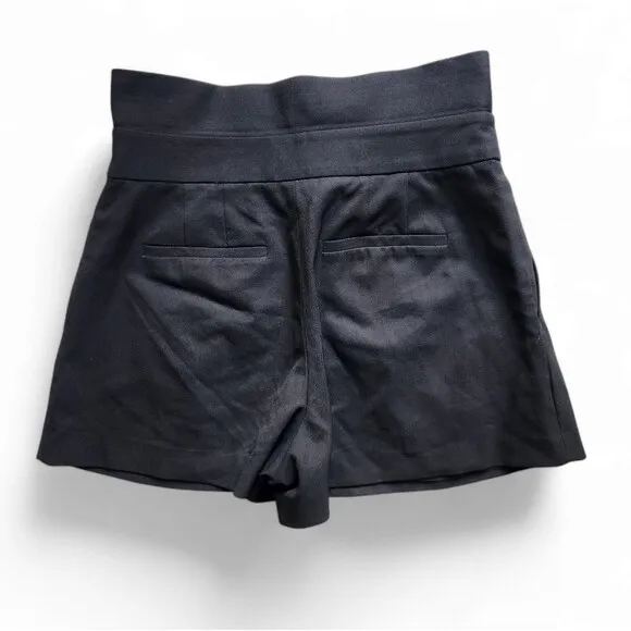 Aritzia Babaton Bureau Shorts mid-rise wool twill pleated shorts. 6