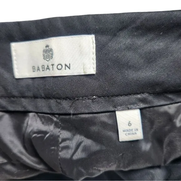 Aritzia Babaton Bureau Shorts mid-rise wool twill pleated shorts. 6