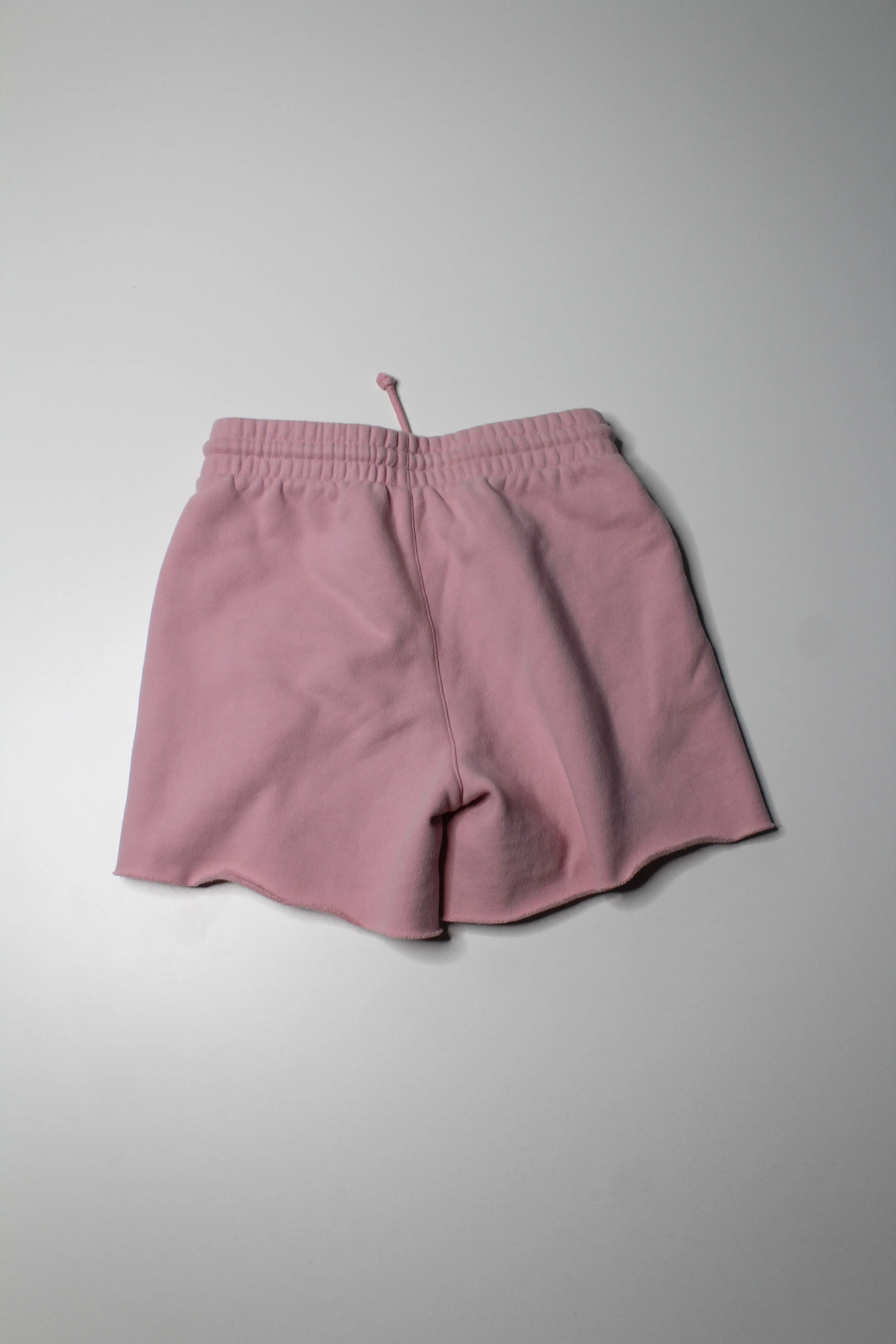 Aritzia TNA pink cozy sweat fleece shorts, size xs