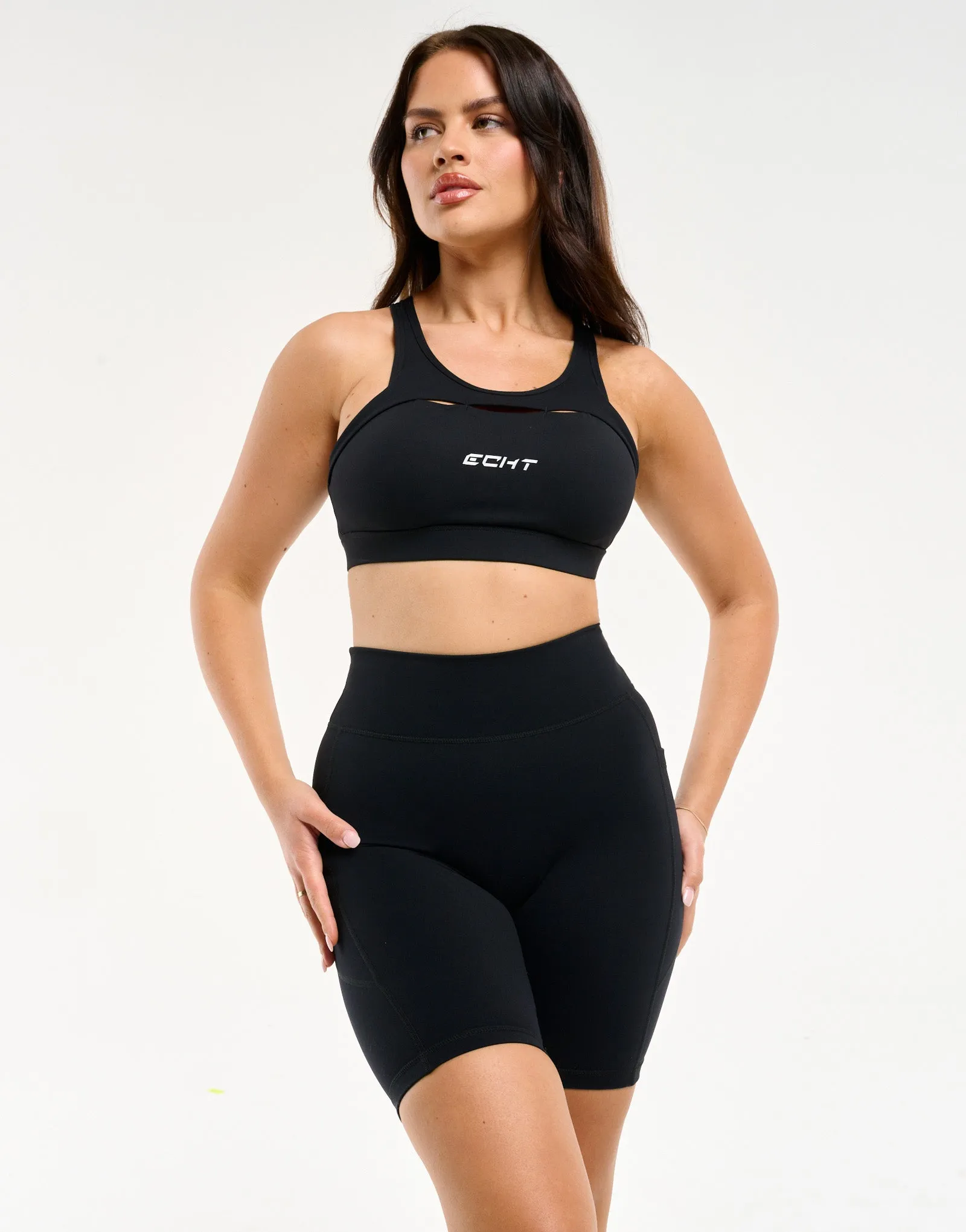 Ascend Pocket Shorts 8" - Black