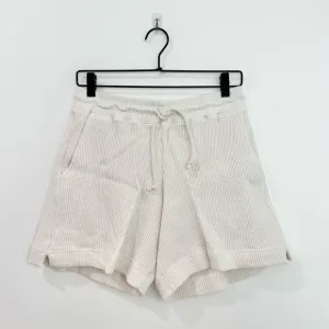 AYR Waffle Cone Shorts Pima Cotton Seashell NEW Size Small Loungewear Cozy