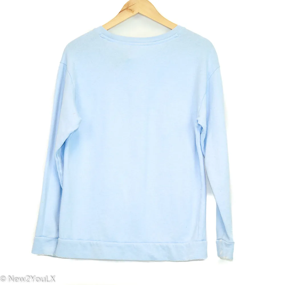 Baby Blue Graphic Pullover (Pink)