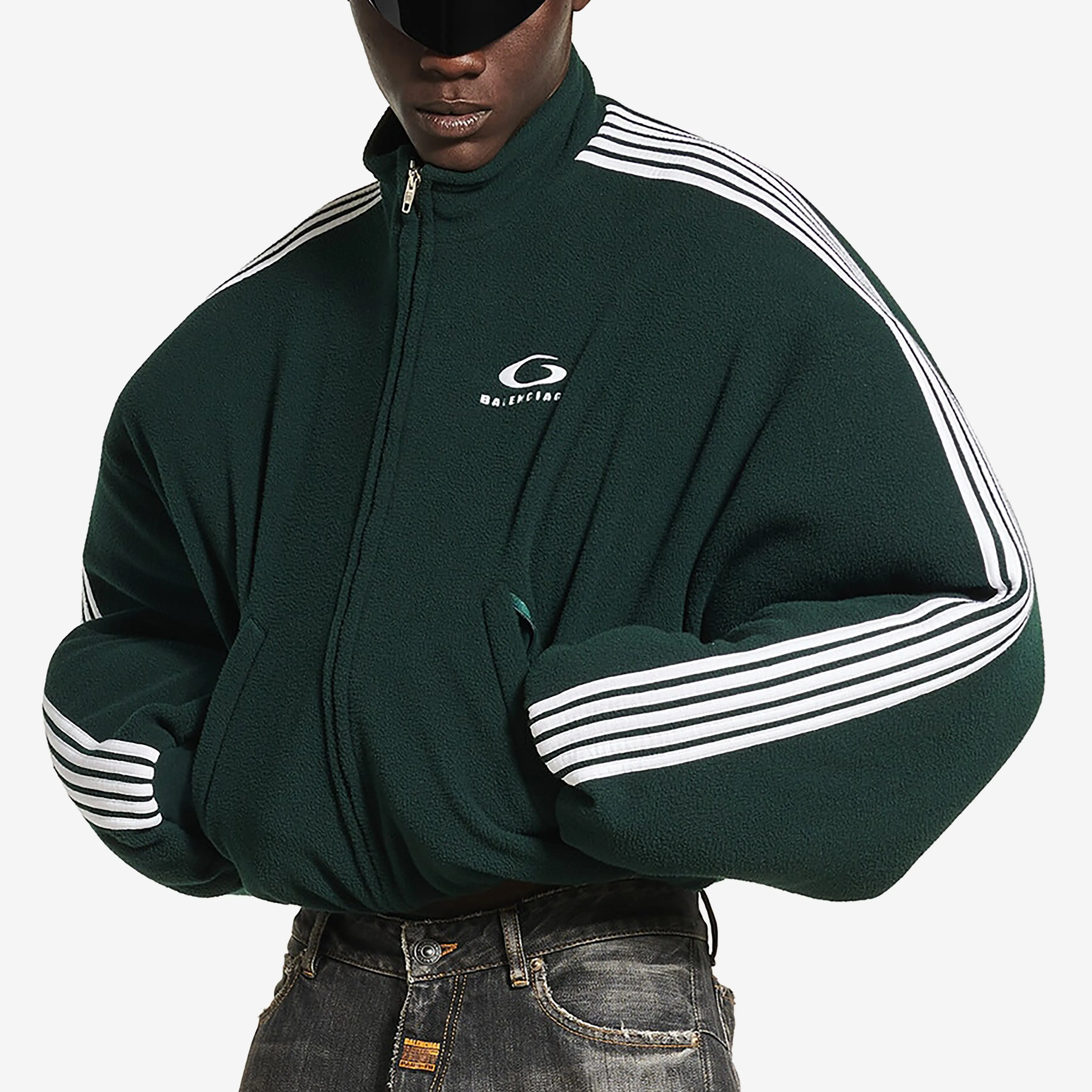 Balenciaga Loop Sports Icon Round Zip-Up Jacket