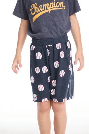 Baseball Player Boys Shorts