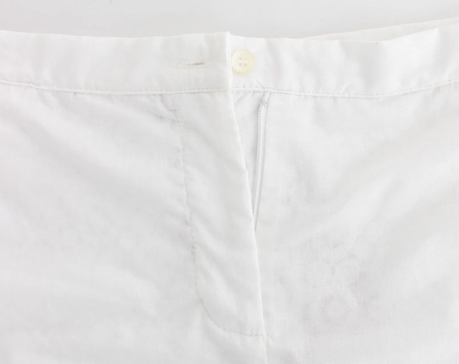 Beachwear White Silk Mini Shorts Hotpants