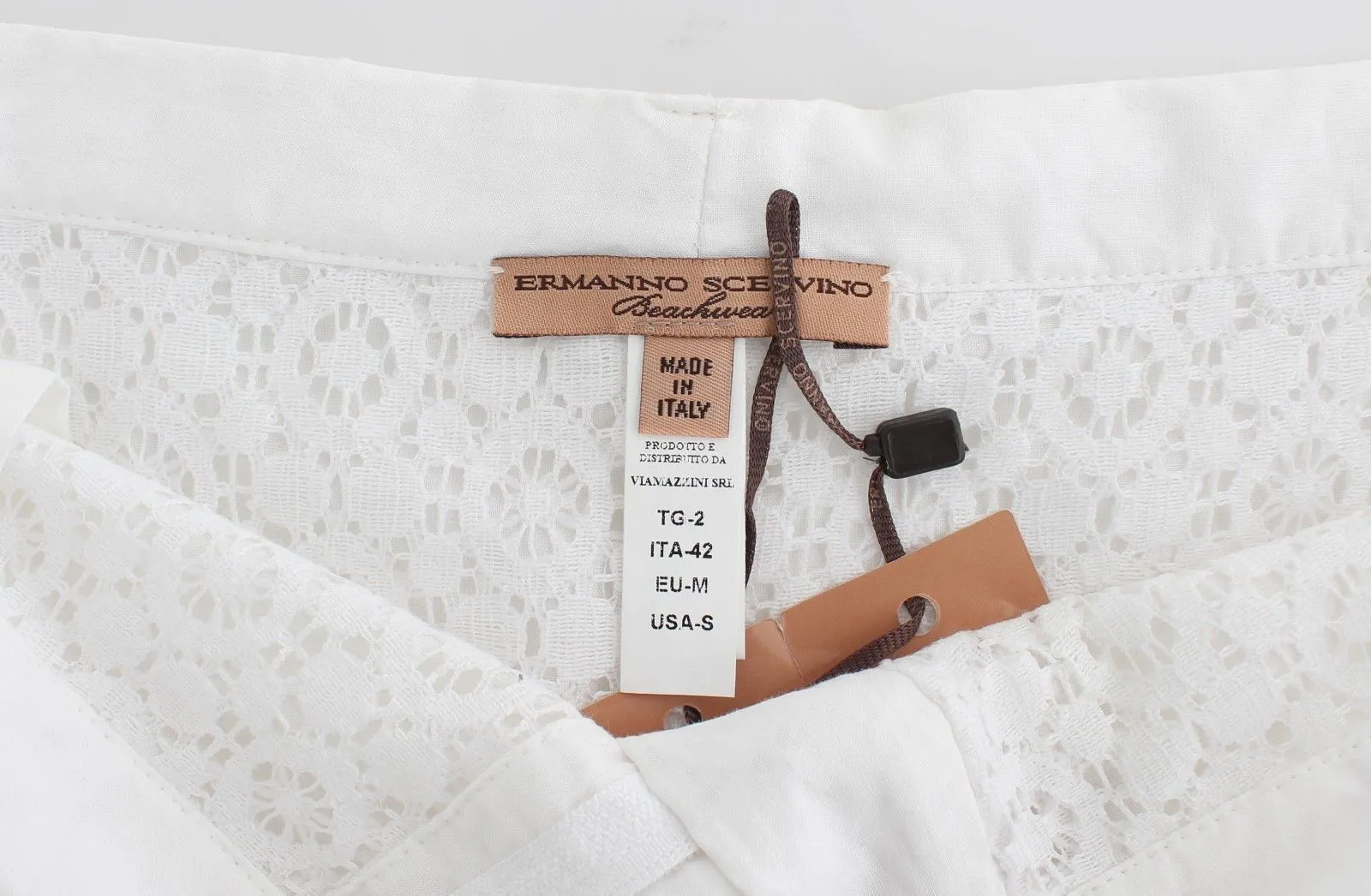 Beachwear White Silk Mini Shorts Hotpants
