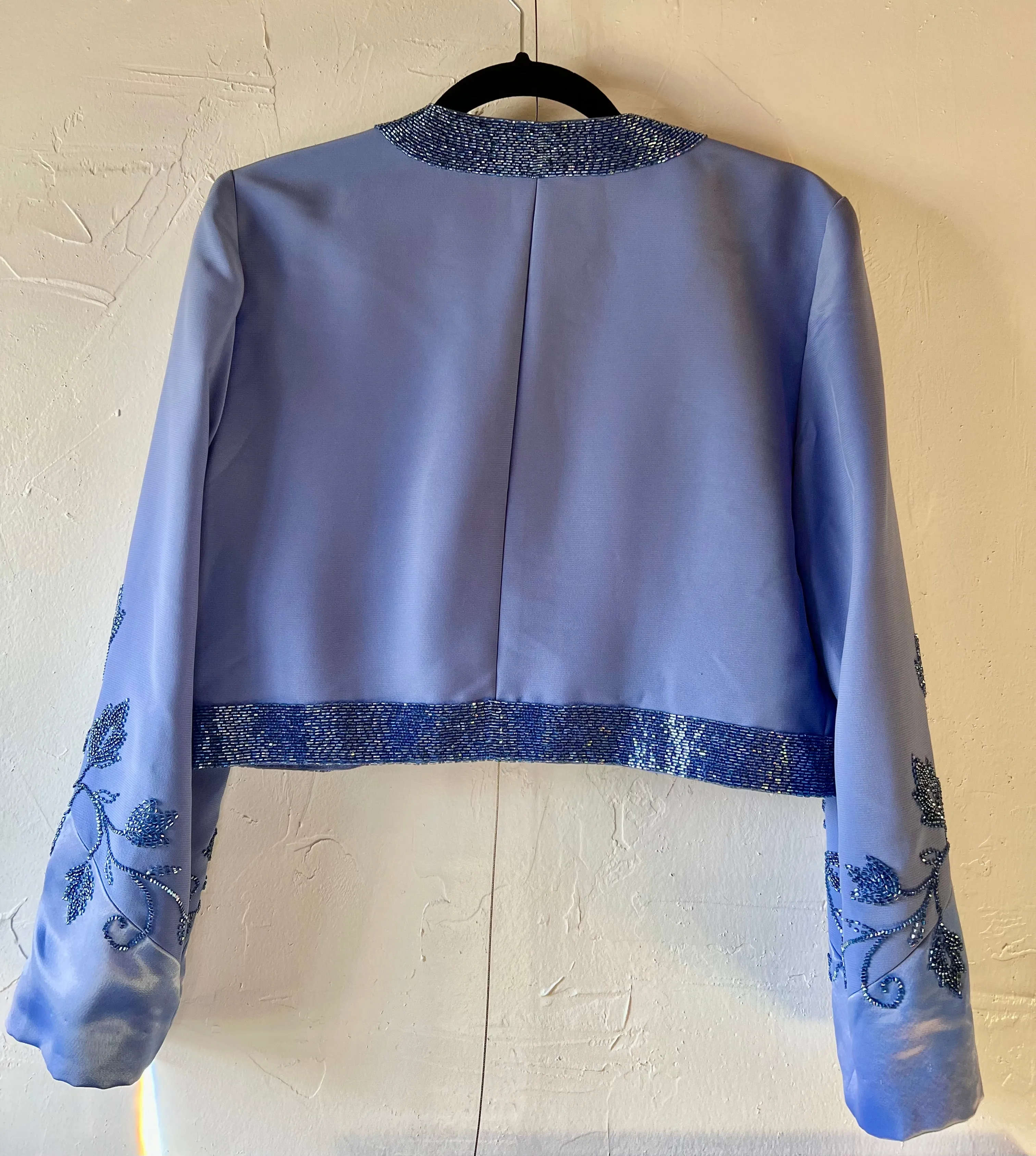 Beaded Periwinkle Jacket