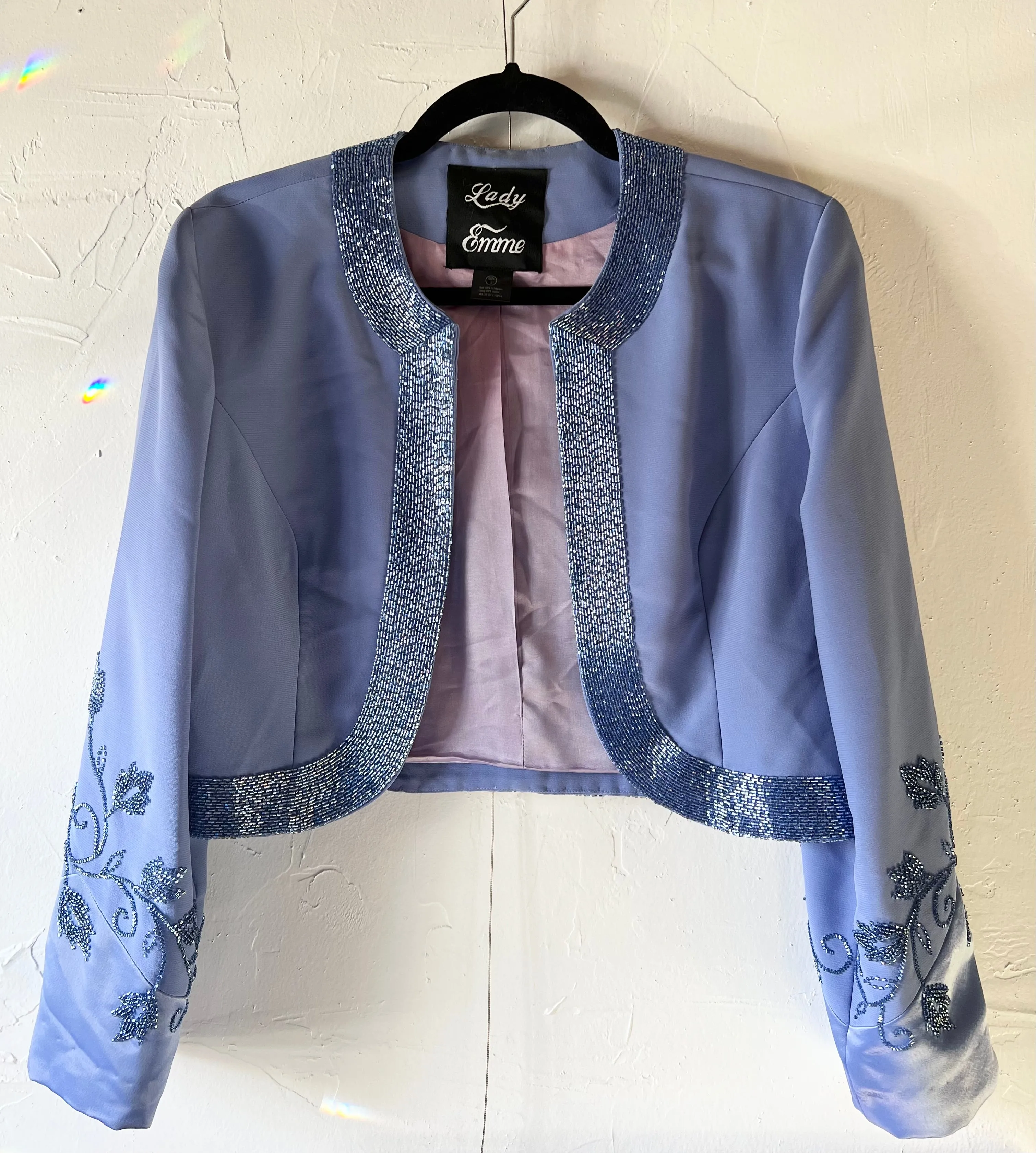 Beaded Periwinkle Jacket