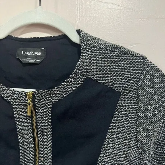 BEBE cropped tweed jacket