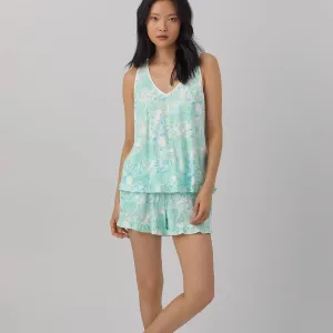 BedHead Aquatic Life Ruffle Tank Shorty PJ Set