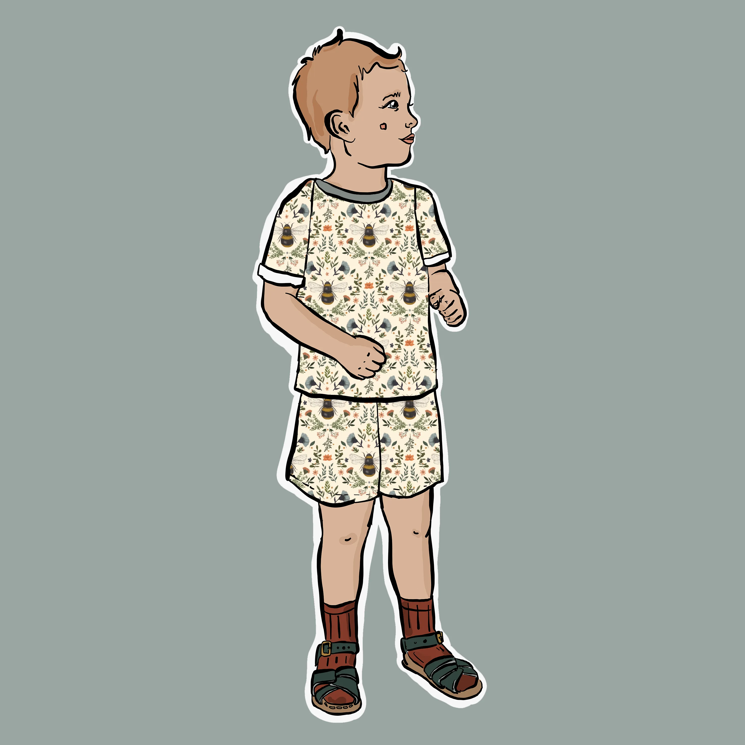 Bee and Botanicals Short BeeJamas