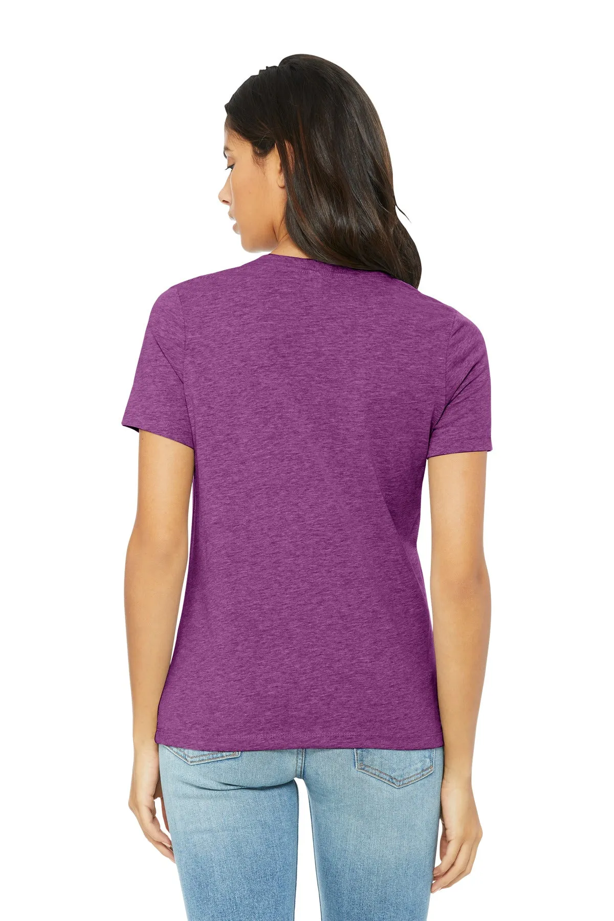 BELLA CANVAS Women's Relaxed CVC Tee BC6400CVC Heather Magenta