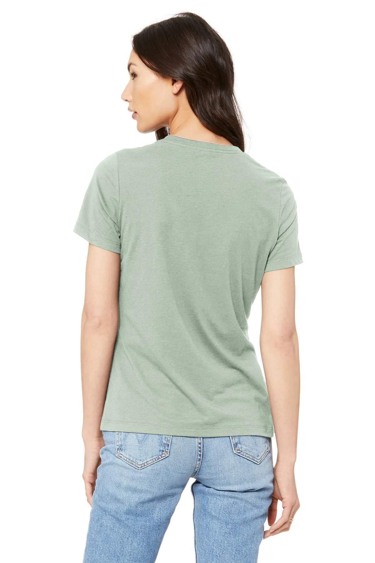 BELLA CANVAS  Women's Relaxed Jersey Short Sleeve Tee. BC6400 Dusty Blue