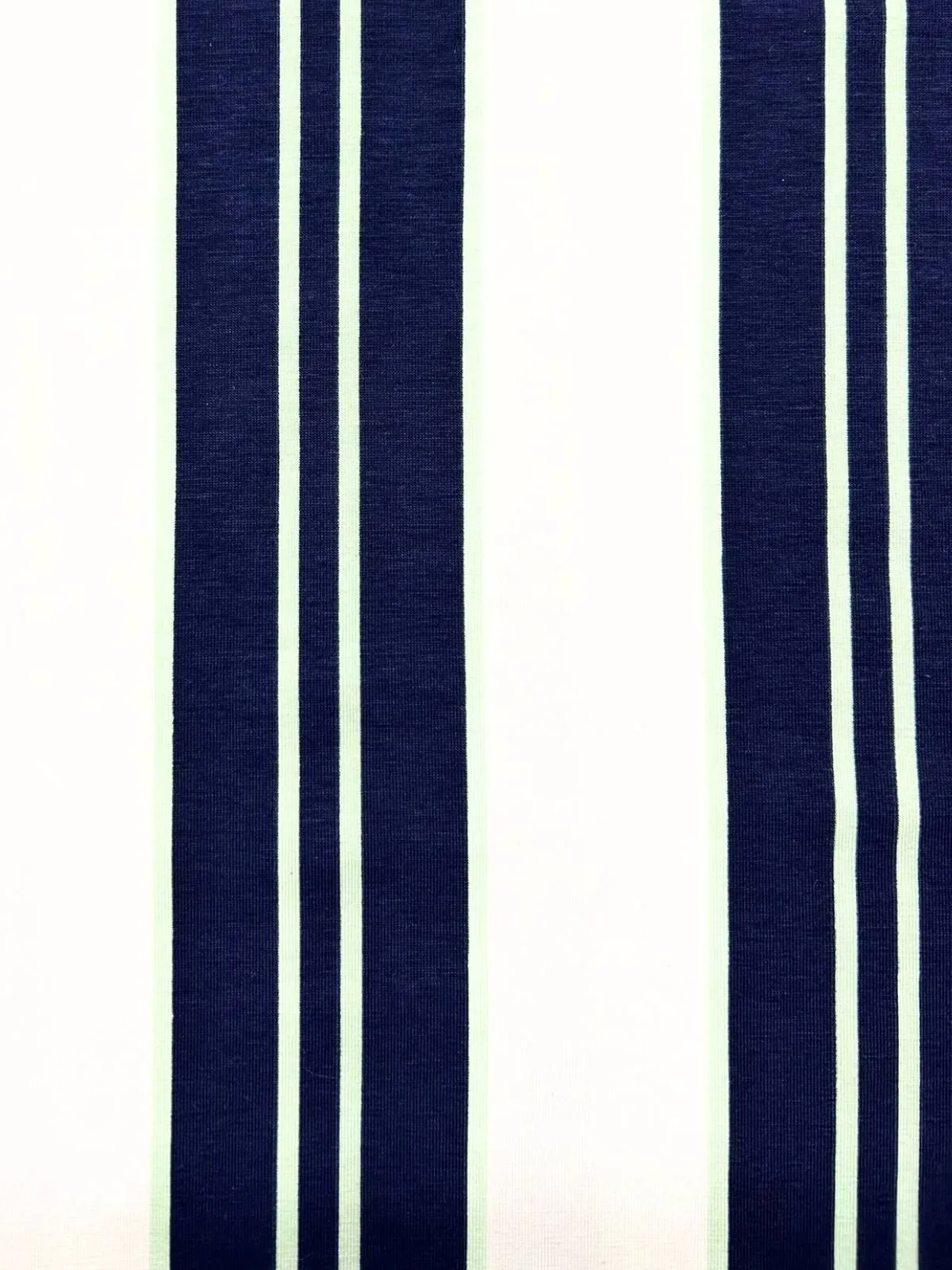 Bermuda Stripe Cotton L/S Tee - Navy/Green
