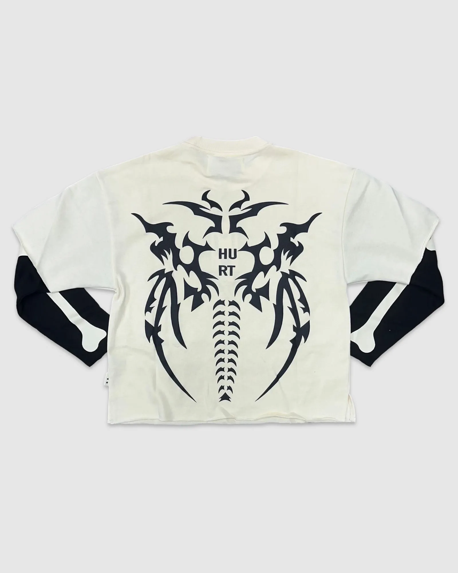 BKYS-C1299-Hurt Layered LS Tee