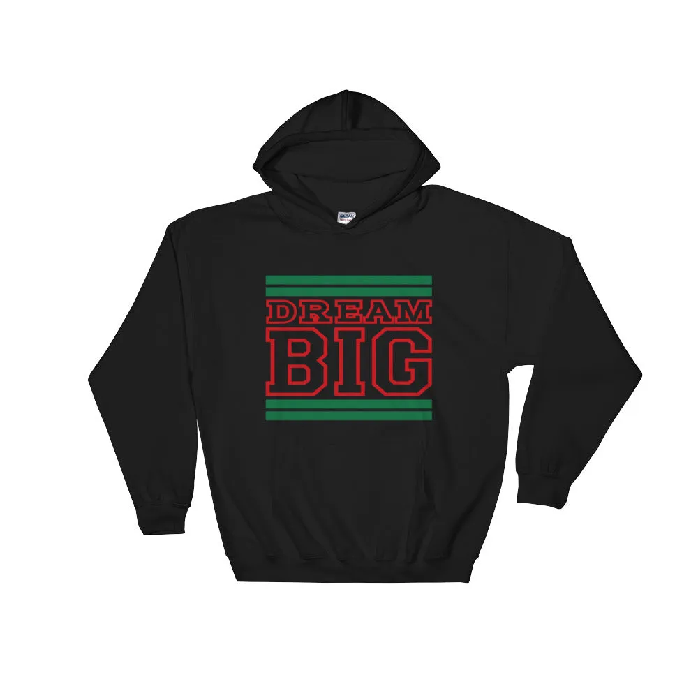 Black Green and Red Hooded Sweatshirt