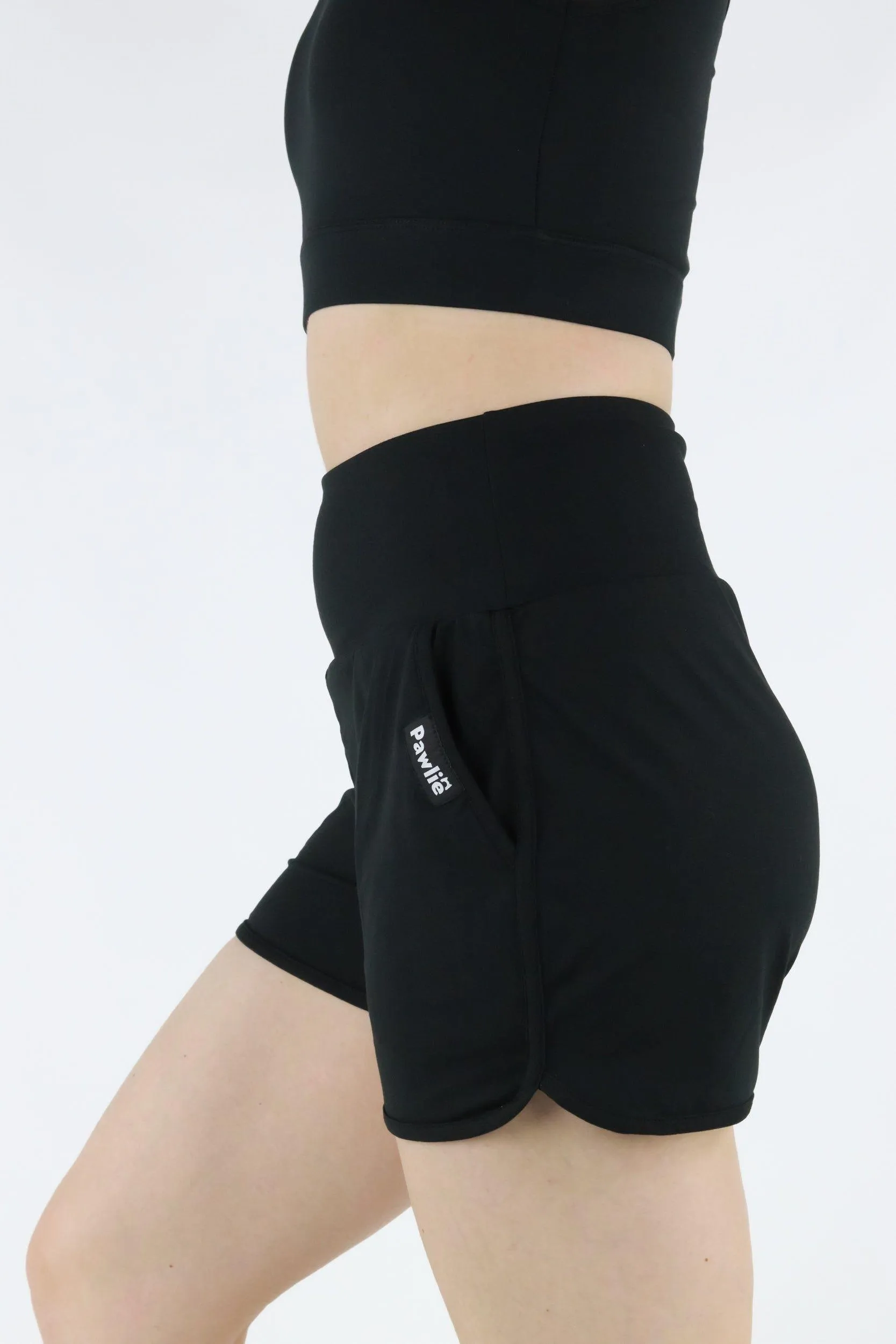 Black - Hybrid - Pocket Short Joggers 1.0
