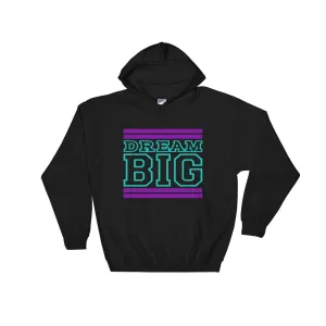 Black Purple and Teal Hooded Sweatshirt