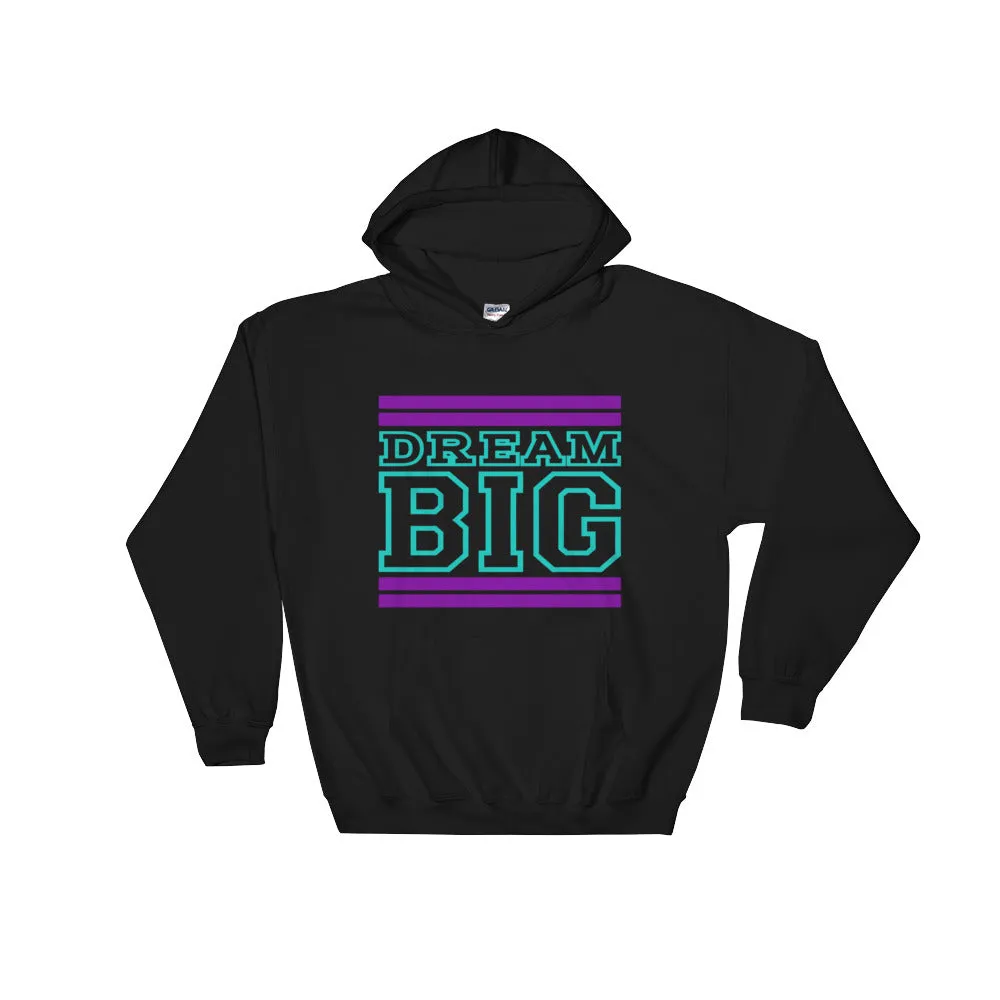 Black Purple and Teal Hooded Sweatshirt