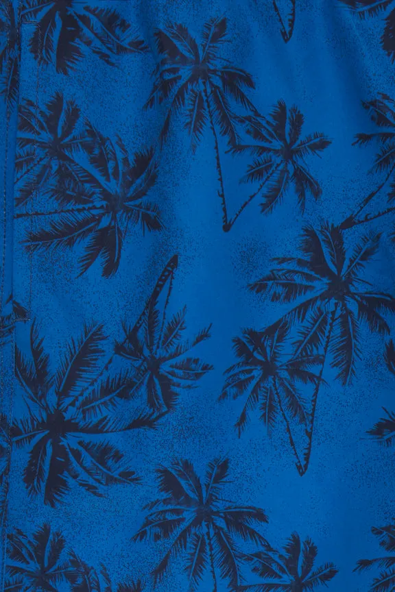 Blend Electric Blue Printed Swim Shorts
