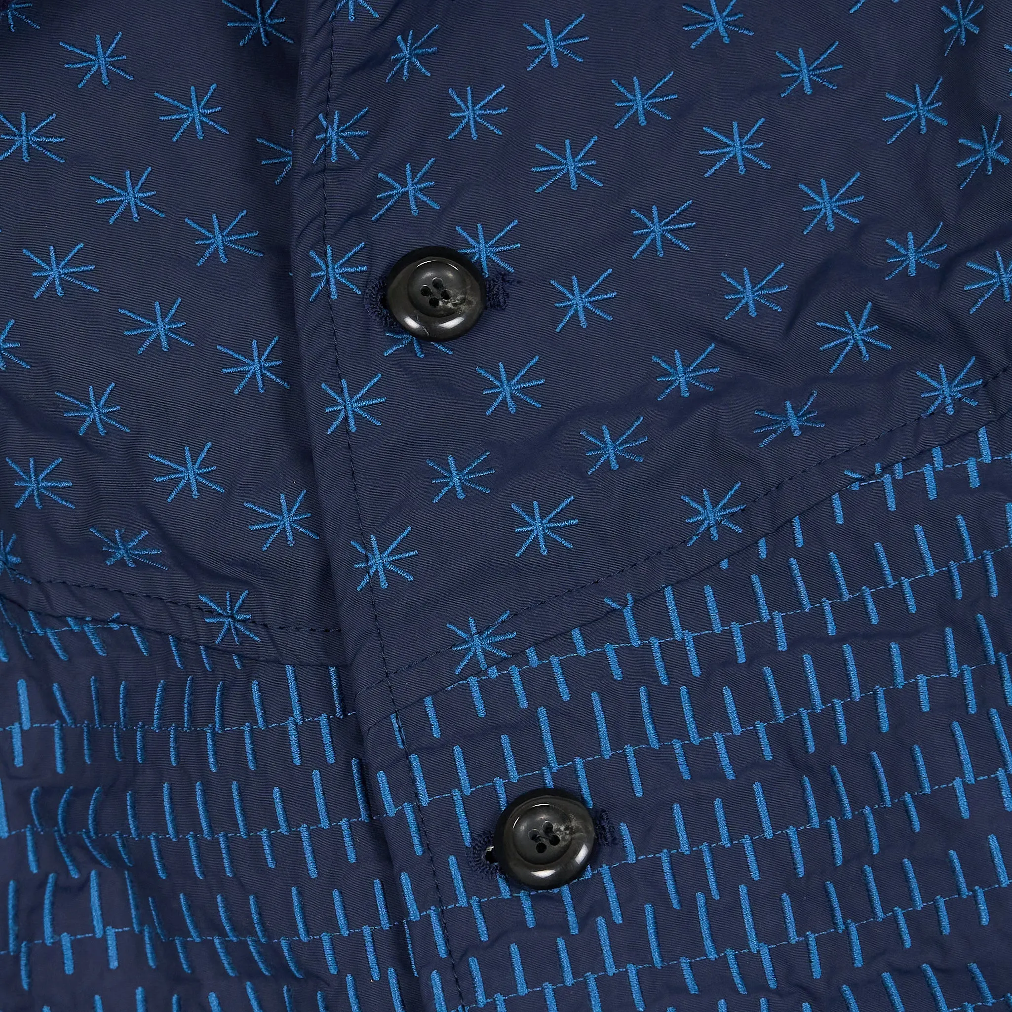 Blue Blue Japan Ladies Boa Lining Jacket With Embroideries