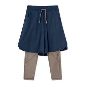 Blue Printed Logo Sport Shorts