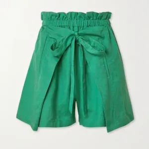 BNWT Cult Gaia Linen Campbell Shorts in Pool, Size XS