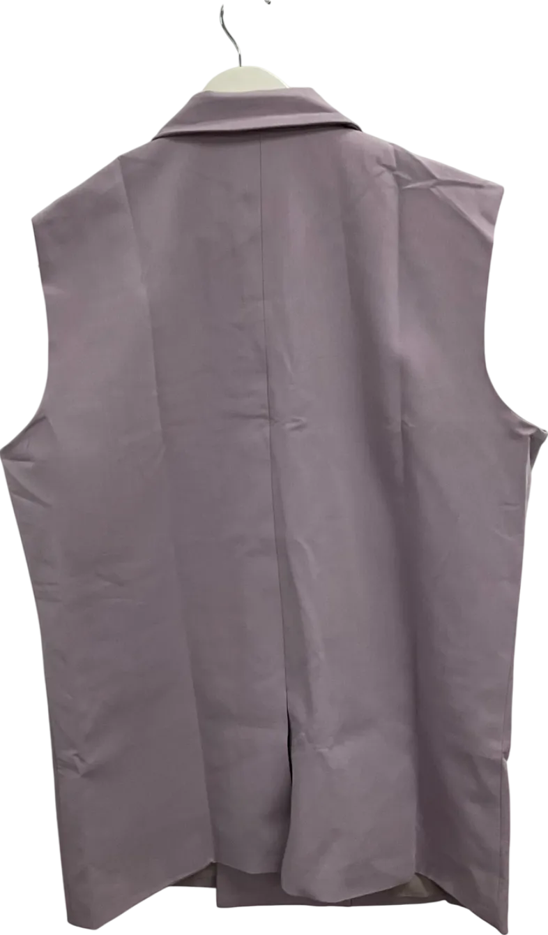 boohooMan Purple Relaxed Fit Sleeveless Suit Jacket UK 38" CHEST
