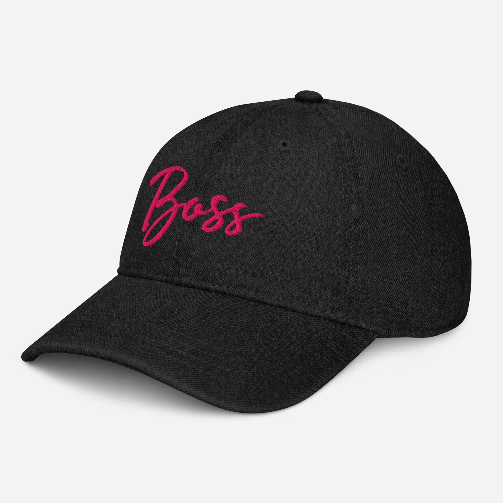 Boss Denim Hat Black-Pink